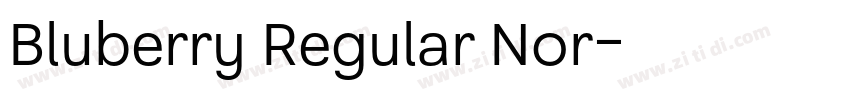 Bluberry Regular Nor字体转换